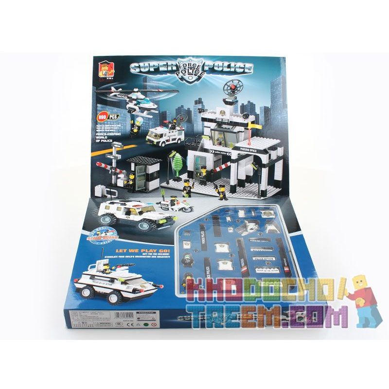 NOT Lego AIRPORT FIRE TRUCK 7891 COGO 13918 13913 WANGE 040229 xếp lắp ráp ghép mô hình XE CỨU HỎA SÂN BAY City Thành Phố 148 khối