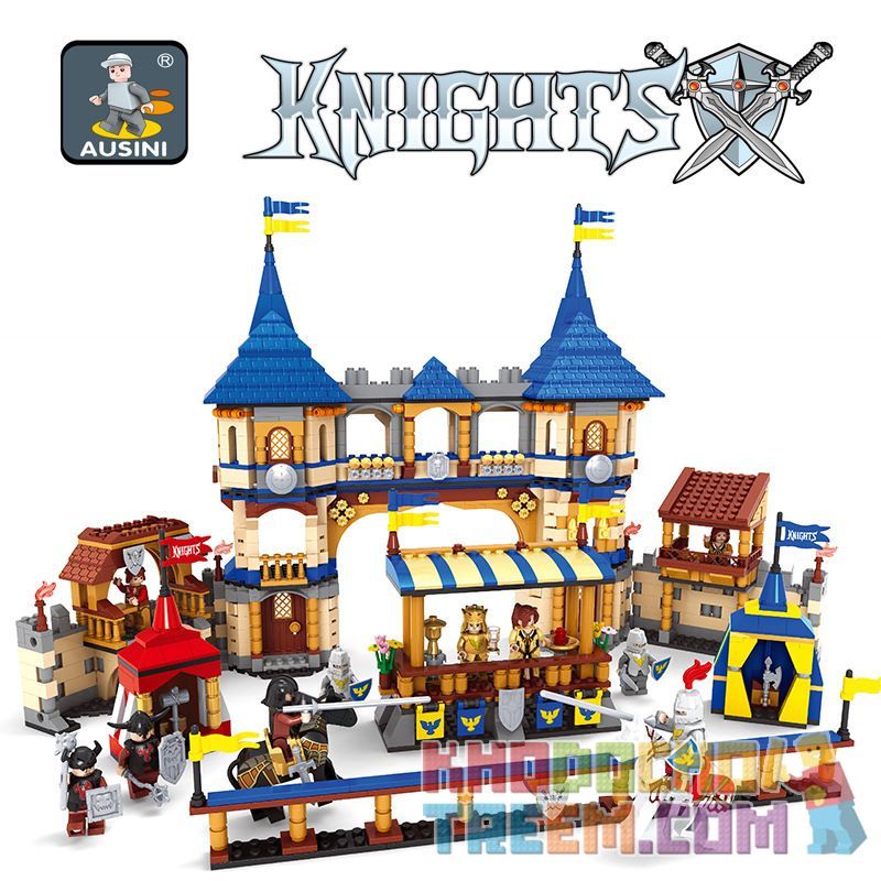NOT Lego KINGDOMS JOUST 10223 AUSINI 27908 xếp lắp ráp ghép mô hình KINGDOMS JOUST VƯƠNG QUỐC LÂU ĐÀI ĐẤU TRƯỜNG SAMURAI Medieval Castle Chiến Tranh Trung Cổ 1575 khối