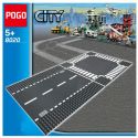 NOT Lego STRAIGHT & T-JUNCTION 60236 POGO 8020 xếp lắp ráp ghép mô hình GIAO LỘ THẲNG & CHỮ ĐƯỜNG VÀ NỐI City Thành Phố 2 khối