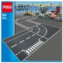 NOT Lego CURVES & CROSSROAD 60237 POGO 8021 xếp lắp ráp ghép mô hình ĐƯỜNG CONG & NGÃ TƯ City Thành Phố 2 khối