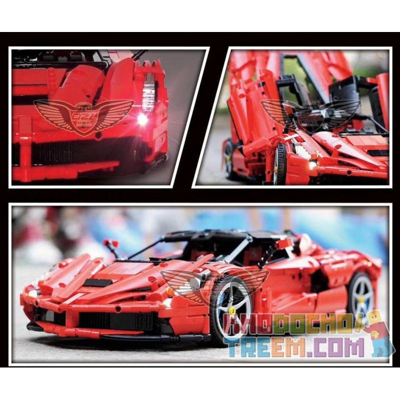 QIZHILE 23032 non  FERRARI LAFERRARI. bộ đồ chơi xếp lắp ráp ghép mô hình  Kỹ Thuật Công Nghệ Cao Mô Hình Phương Tiện 2668 khối
