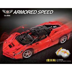 QIZHILE 23032 non  FERRARI LAFERRARI. bộ đồ chơi xếp lắp ráp ghép mô hình  Kỹ Thuật Công Nghệ Cao Mô Hình Phương Tiện 2668 khối
