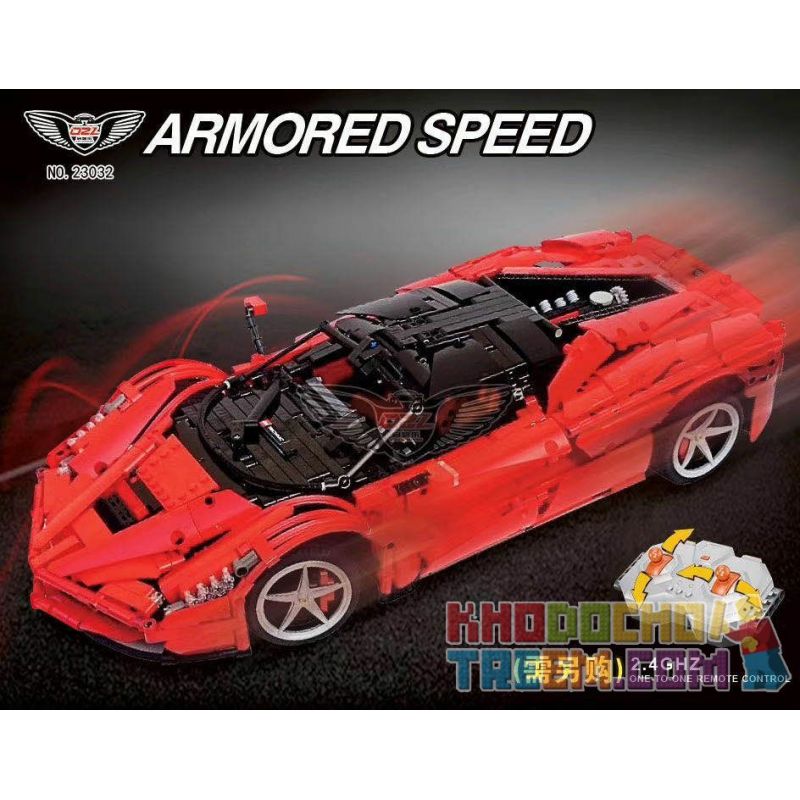 QIZHILE 23032 non  FERRARI LAFERRARI. bộ đồ chơi xếp lắp ráp ghép mô hình  Kỹ Thuật Công Nghệ Cao Mô Hình Phương Tiện 2668 khối