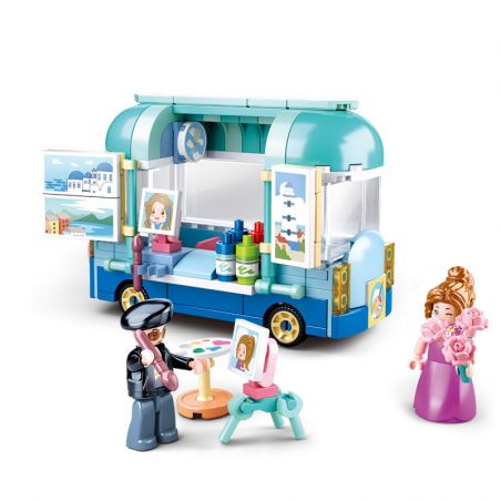 SLUBAN M38-B0865 B0865 0865 M38B0865 38-B0865 non  TRĂNG MẬT SƠN XE bộ đồ chơi xếp lắp ráp ghép mô hình  Các Bạn Gái 148 khối