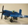 BRICKMANIA 202 non  MÁY BAY CHIẾN ĐẤU F4U CORSAIR bộ đồ chơi xếp lắp ráp ghép mô hình Military Army F4-U CORSAIR Quân Sự Bộ Đội 332 khối