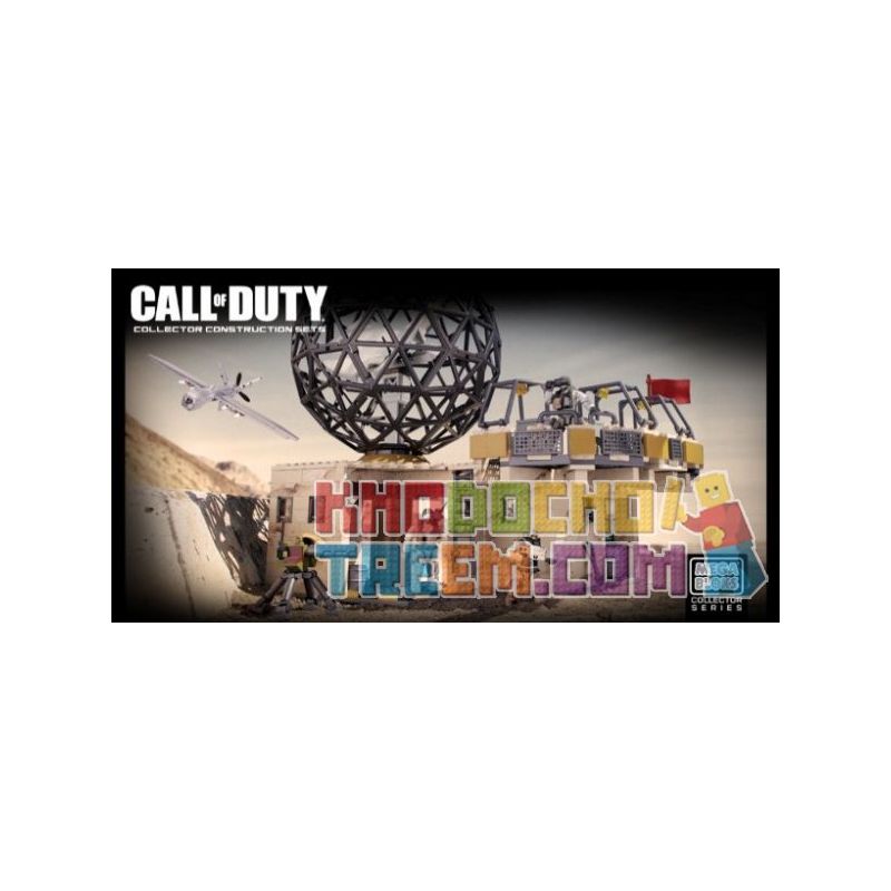 MEGA BLOKS 6818 non Lego CHIẾN TRƯỜNG MÁI VÒM bộ đồ chơi xếp lắp ráp ghép mô hình Call Of Duty DOME BATTLEGROUND 527 khối