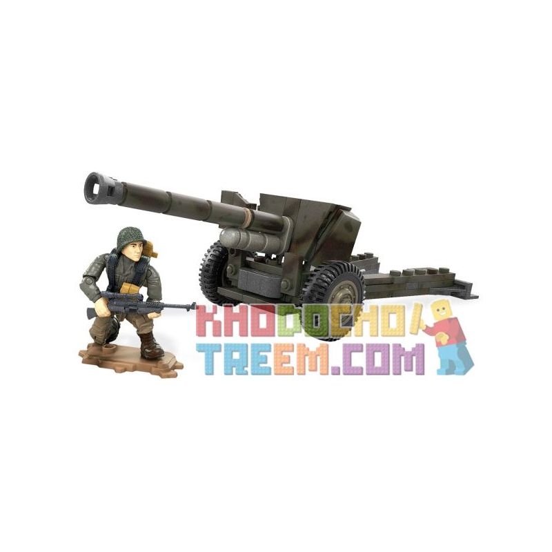 MEGA BLOKS FDY73 non Lego SÚNG CHỐNG TĂNG bộ đồ chơi xếp lắp ráp ghép mô hình Call Of Duty ANTI-TANK GUN 121 khối