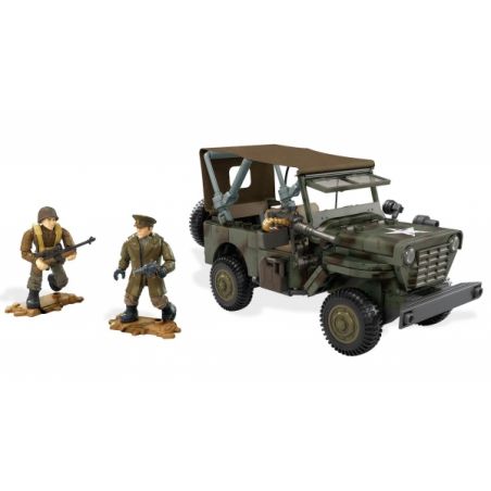 MEGA BLOKS FDY77 non  XE TRINH SÁT BỘ BINH bộ đồ chơi xếp lắp ráp ghép mô hình Call Of Duty INFANTRY SCOUT CAR 378 khối