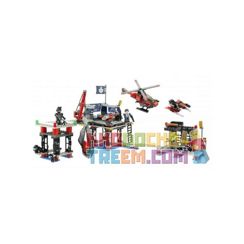 KRE-O 38974 non Lego CĂN CỨ CHIẾN ĐẤU bộ đồ chơi xếp lắp ráp ghép mô hình Military Army BATTLE BASE Quân Sự Bộ Đội 355 khối