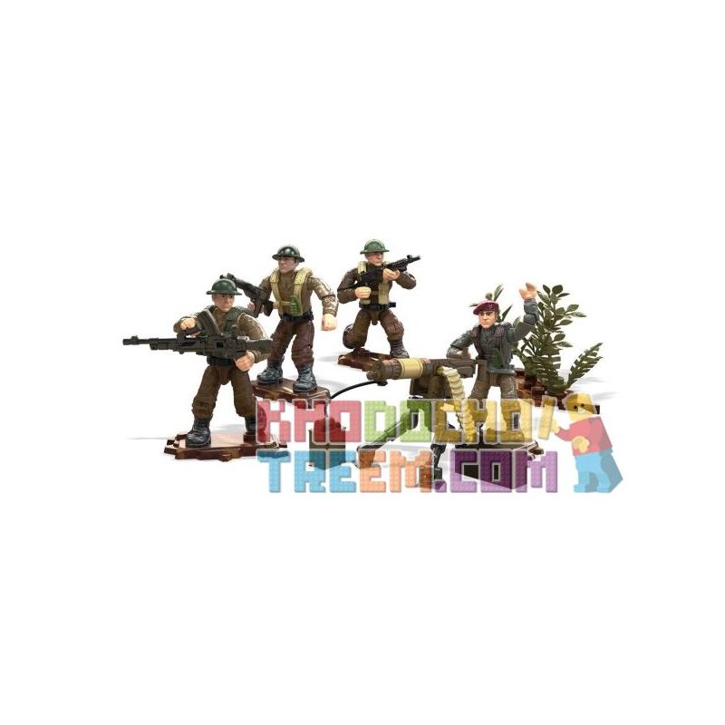 MEGA BLOKS FMG15 non Lego NGƯỜI LÍNH ĐỒNG MINH ANH HÙNG bộ đồ chơi xếp lắp ráp ghép mô hình Call Of Duty LEGENDS ALLIED SOLDIERS 109 khối