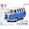SEMBO 701810 non  VOLKSWAGEN T1. bộ đồ chơi xếp lắp ráp ghép mô hình Creator BEIJING AUTO MUSEUM Sáng Tạo 707 khối