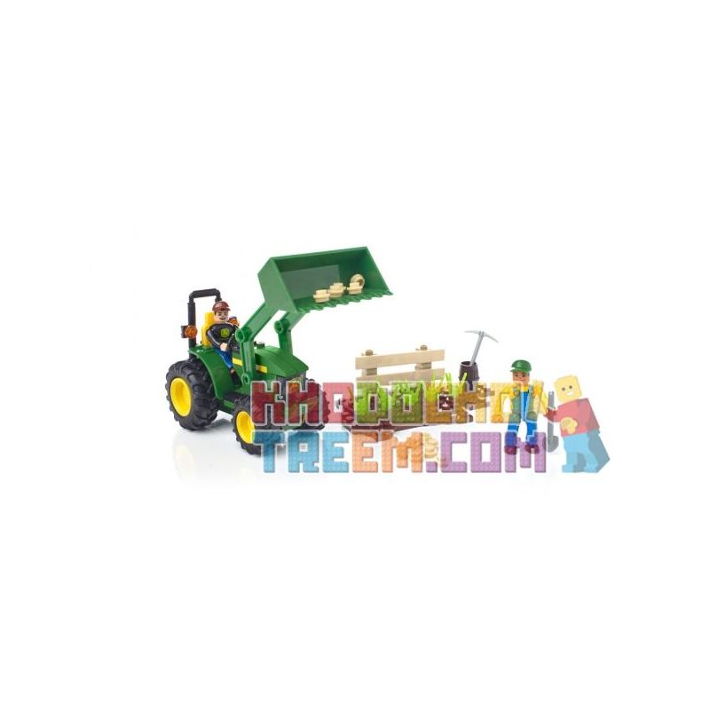 MEGA BLOKS 80840 80847 Xếp hình kiểu Lego CITY John Deere Farm Tractor John Dell Farm Tractor gồm 2 hộp nhỏ 117 khối MEGA BLOKS 80840 80847 Xếp hình kiểu Lego CITY John Deere Farm Tractor John Dell Farm Tractor gồm 2 hộp nhỏ 117 khối