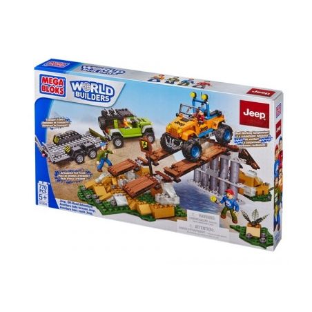 MEGA BLOKS 97832 97804 non  CHUYẾN PHIÊU LƯU ĐỊA HÌNH BẰNG XE JEEP bộ đồ chơi xếp lắp ráp ghép mô hình City JEEP OFF-ROAD ADVENTURE Thành Phố 770 khối
