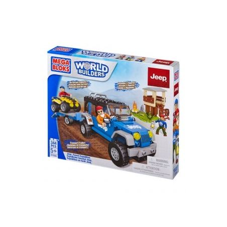 MEGA BLOKS 97834 97806 non  JEEP JUNGLE ADVENTURE. bộ đồ chơi xếp lắp ráp ghép mô hình City JEEP FOREST EXPEDITION Thành Phố 344 khối