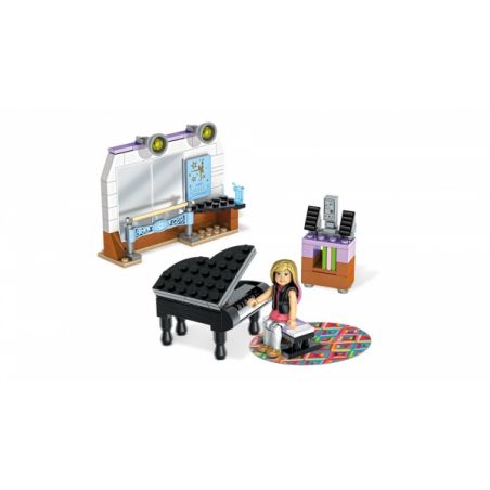 MEGA BLOKS FDY90 non  PHÒNG TẬP NHẢY CỦA ISABELLE bộ đồ chơi xếp lắp ráp ghép mô hình  ISABELLE'S DANCE STUDIO Các Bạn Gái 157 khối