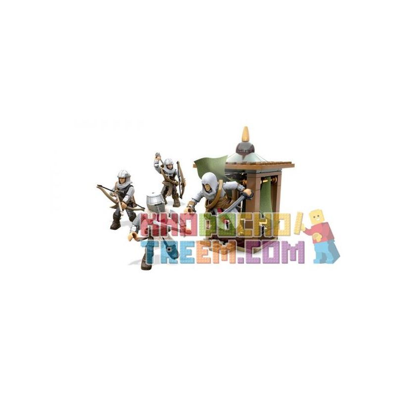 MEGA BLOKS DLC08 non Lego GÓI CHIẾN ĐẤU TEMPLAR WARRIOR CRUSADER bộ đồ chơi xếp lắp ráp ghép mô hình Assassin's Creed TEMPLAR CRUSADERS BATTALION PACK 57 khối