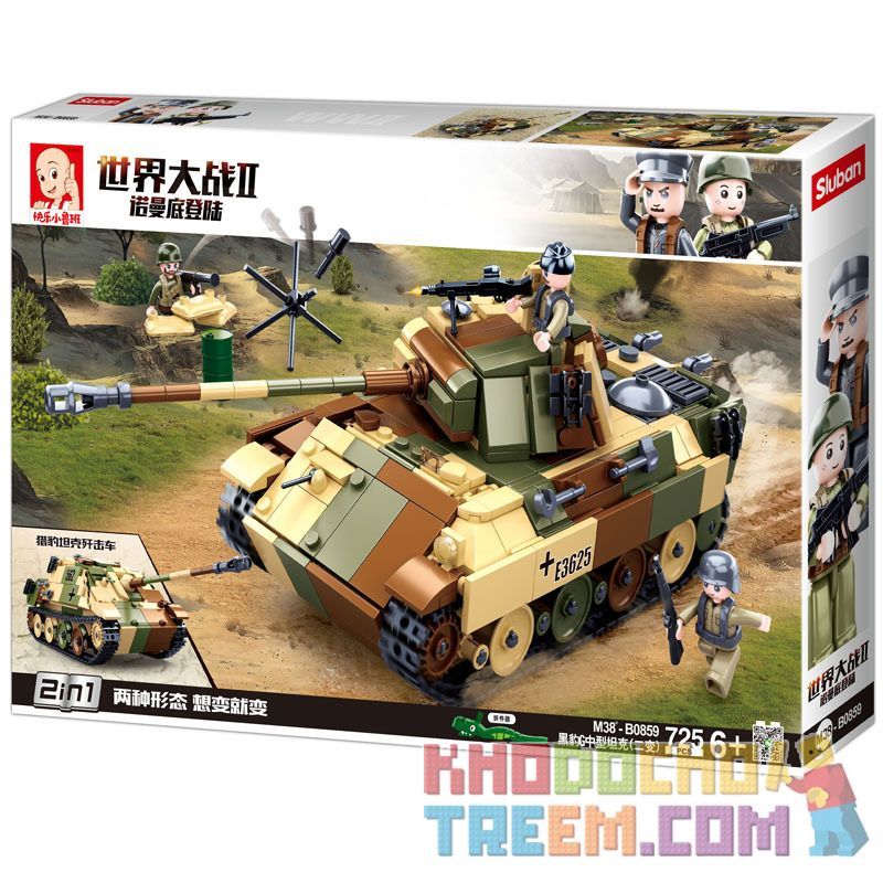 SLUBAN M38-B0859 B0859 0859 M38B0859 38-B0859 Xếp hình kiểu Lego MILITARY ARMY World War II Normandy Landing German Black Panther G Medium Tank (two) Tăng Hạng Trung Panther G Của Đức (hai Thay đổi) 7 SLUBAN M38-B0859 B0859 0859 M38B0859 38-B0859 Xếp hình kiểu Lego MILITARY ARMY World War II Normandy Landing German Black Panther G Medium Tank (two) Tăng Hạng Trung Panther G Của Đức (hai Thay đổi) 7