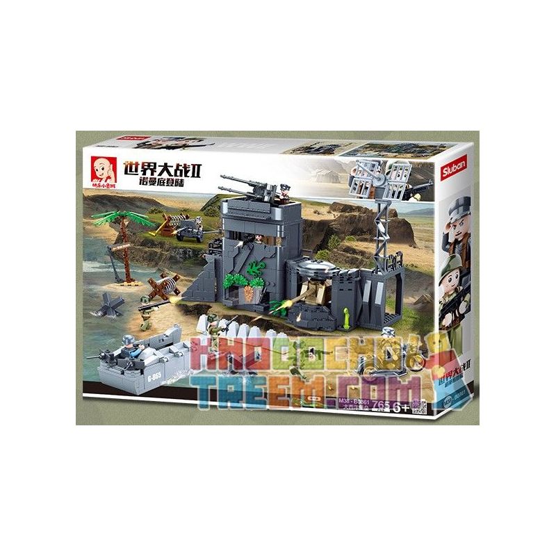SLUBAN M38-B0861 B0861 0861 M38B0861 38-B0861 Xếp hình kiểu Lego MILITARY ARMY World War II Normandy Landing German Atlantic Fortress Pháo đài Đại Tây Dương Của Đức 765 khối SLUBAN M38-B0861 B0861 0861 M38B0861 38-B0861 Xếp hình kiểu Lego MILITARY ARMY World War II Normandy Landing German Atlantic Fortress Pháo đài Đại Tây Dương Của Đức 765 khối