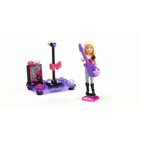 MEGA BLOKS 80238 non  CA SĨ NHẠC POP BARBIE bộ đồ chơi xếp lắp ráp ghép mô hình  POP STAR BARBIE® Các Bạn Gái 23 khối