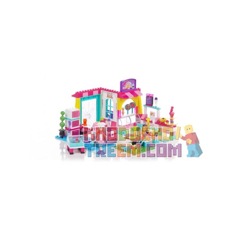 MEGA BLOKS 80249 non Lego CỬA HÀNG BÁNH MÌ bộ đồ chơi xếp lắp ráp ghép mô hình Friends BAKERY SHOP Các Bạn Gái 229 khối