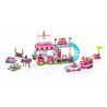 MEGA BLOKS 80250 non  THI ĐUA NGỰA bộ đồ chơi xếp lắp ráp ghép mô hình  HORSE EVENT Các Bạn Gái 370 khối