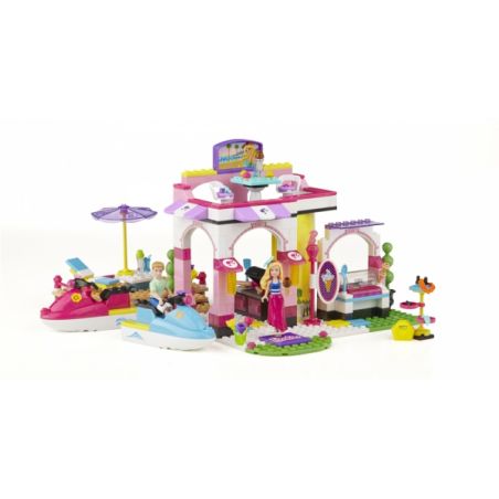 MEGA BLOKS 80252 non  BẾN TÀU TUYỆT VỜI bộ đồ chơi xếp lắp ráp ghép mô hình  FAB MARINA Các Bạn Gái 254 khối