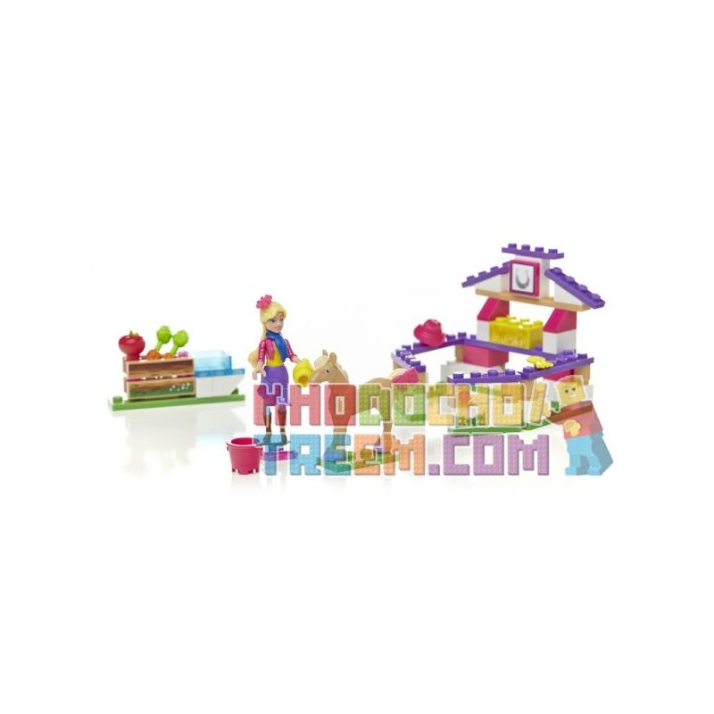 MEGA BLOKS 80280 non Lego CHĂM SÓC NGỰA bộ đồ chơi xếp lắp ráp ghép mô hình Friends PONY CARE Các Bạn Gái 94 khối