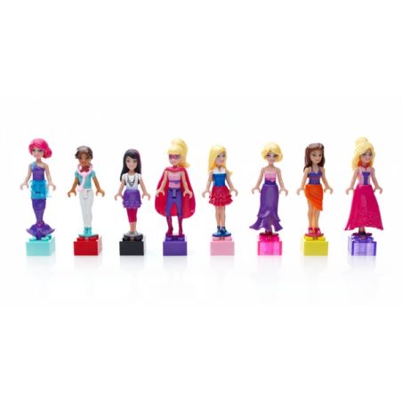 MEGA BLOKS CNF71 non  NHÂN VẬT THỜI TRANG NHỎ (GÓI NGẪU NHIÊN) bộ đồ chơi xếp lắp ráp ghép mô hình MINI FASHION FIGURES {RANDOM BAG} 5 khối