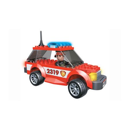 MEGA BLOKS 2411 2432 non  SUV TUẦN TRA CỨU HỎA bộ đồ chơi xếp lắp ráp ghép mô hình City FIRE PATROL SUV Thành Phố 75 khối
