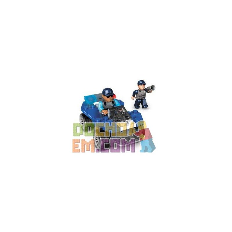 MEGA BLOKS 223 non Lego XE ĐỊA HÌNH CẢNH SÁT bộ đồ chơi xếp lắp ráp ghép mô hình City POLICE ATV Thành Phố 47 khối
