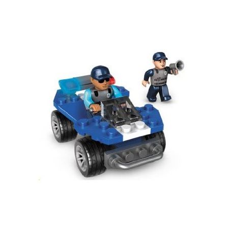 MEGA BLOKS 223 non  XE ĐỊA HÌNH CẢNH SÁT bộ đồ chơi xếp lắp ráp ghép mô hình City POLICE ATV Thành Phố 47 khối