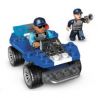 MEGA BLOKS 223 non  XE ĐỊA HÌNH CẢNH SÁT bộ đồ chơi xếp lắp ráp ghép mô hình City POLICE ATV Thành Phố 47 khối