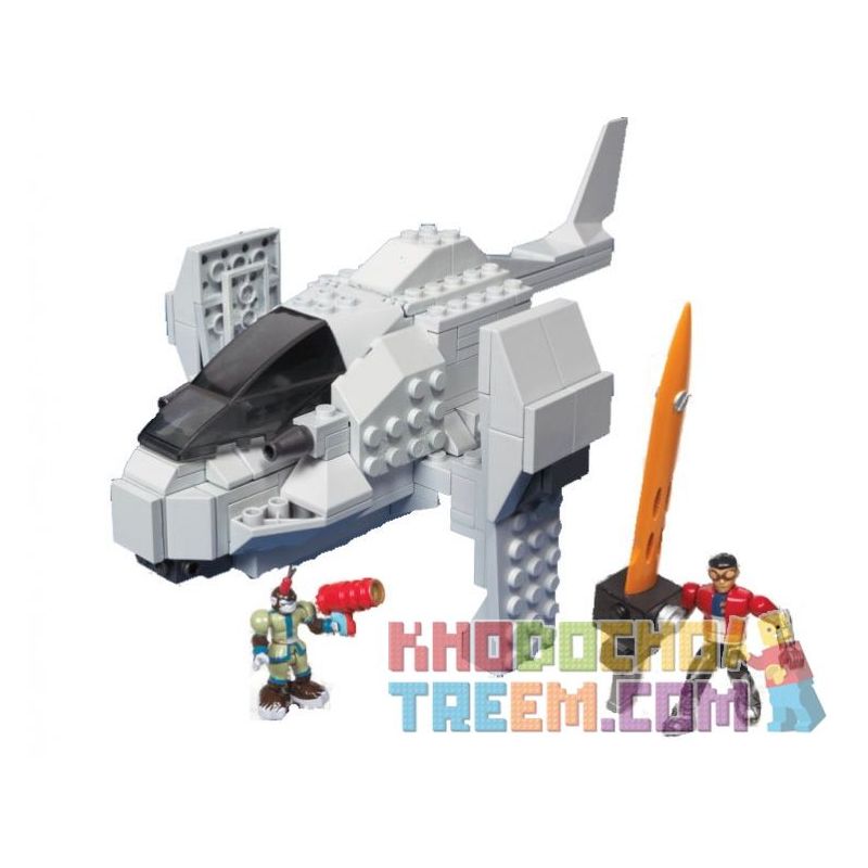 MEGA BLOKS 95912 non Lego TẤN CÔNG MÁY BAY TỔ CHỨC ĐIỀU TRỊ bộ đồ chơi xếp lắp ráp ghép mô hình Movie & Game PROVIDENCE JET ATTACK Phim Và Trò Chơi