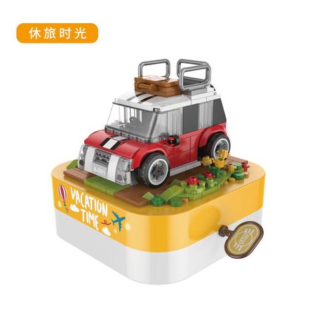 JAKI JK1101 1101 non  KI NGHỈ bộ đồ chơi xếp lắp ráp ghép mô hình Creator DIY MUSIC BOX VACATION TIME Sáng Tạo 257 khối