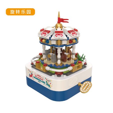 JAKI JK1206 1206 non  THIÊN ĐƯỜNG QUAY bộ đồ chơi xếp lắp ráp ghép mô hình Creator DIY MUSIC BOX Sáng Tạo 392 khối