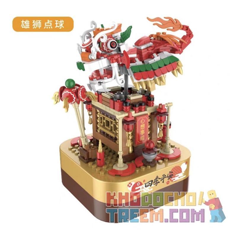 JAKI JK1301 1301 non Lego ĐÁ PHẠT bộ đồ chơi xếp lắp ráp ghép mô hình Creator DIY MUSIC BOX Sáng Tạo 480 khối