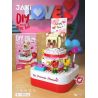 JAKI JK1305 1305 non  BÁNH GẤU NHỎ DỄ THƯƠNG bộ đồ chơi xếp lắp ráp ghép mô hình Creator DIY MUSIC BOX HAPPY BRITHDAY Sáng Tạo 272 khối