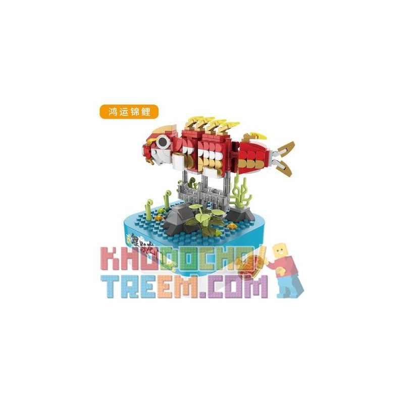 JAKI JK1502 1502 non Lego FORTUNE KOI. bộ đồ chơi xếp lắp ráp ghép mô hình Creator DIY MUSIC BOX Sáng Tạo 289 khối