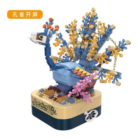 JAKI JK1503 1503 non  CON CÔNG bộ đồ chơi xếp lắp ráp ghép mô hình Creator DIY MUSIC BOX Sáng Tạo 444 khối