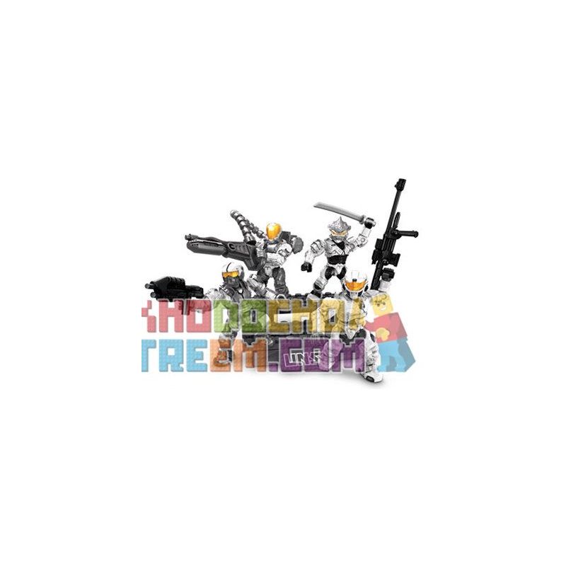 MEGA BLOKS 96858 non Lego ĐƠN VỊ CHIẾN ĐẤU VÙNG CỰC bộ đồ chơi xếp lắp ráp ghép mô hình City ARCTIC COMBAT UNIT Thành Phố 25 khối