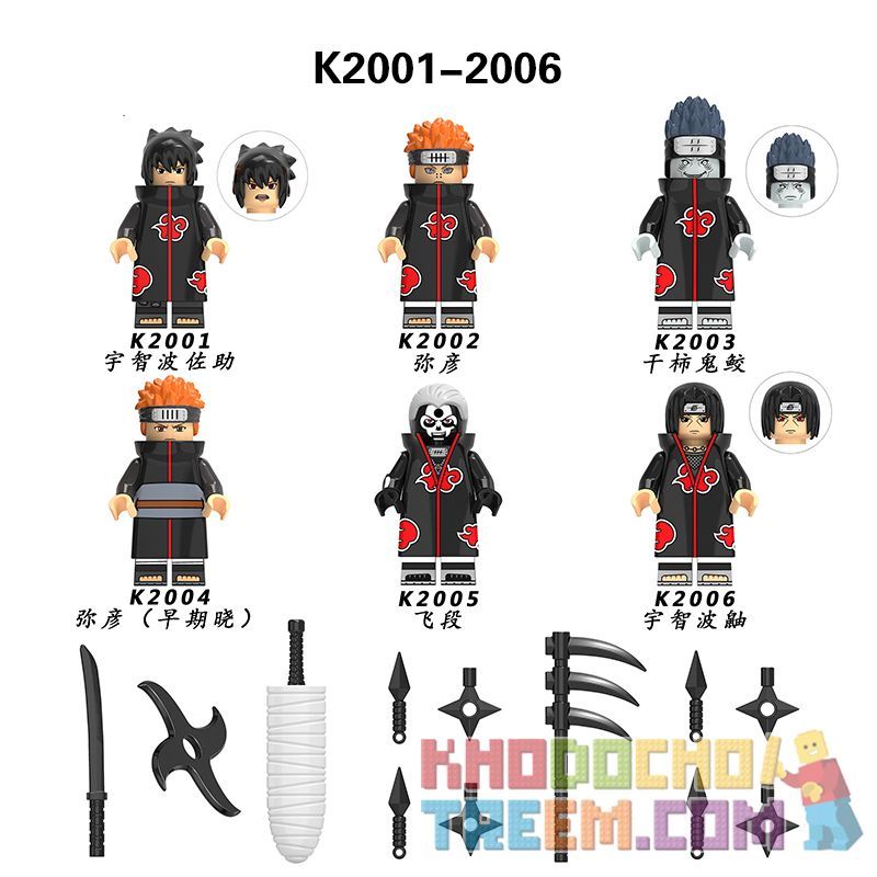 KDL 801 K2001 2001 K2002 2002 K2003 2003 K2004 2004 K2005 2005 K2006 2006 non Lego NARUTO. bộ đồ chơi xếp lắp ráp ghép mô hình Collectable Minifigures Búp Bê Sưu Tầm