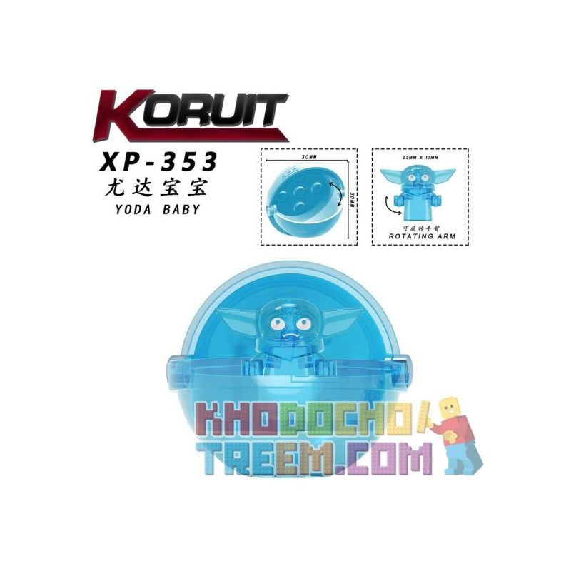 KORUIT XP non Lego YUDA BABY. bộ đồ chơi xếp lắp ráp ghép mô hình Collectable Minifigures YODA BABY Búp Bê Sưu Tầm