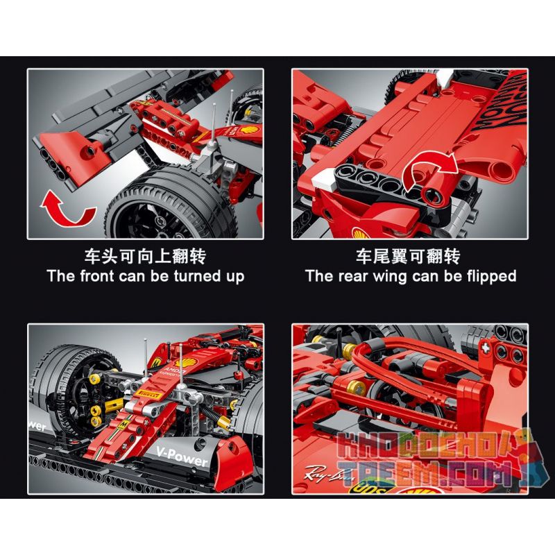 URGE 023004 023005 023006 023007 023008 023009 MouldKing 13117 Mould King 13117 REBRICKABLE MOC-31313 31313 MOC31313 TA GAOLE T2018 2018 T2019 2019 XINGYA PREMIUM 67110 non  XE ĐUA CÔNG THỨC MỘT (TRONG 42096 BỘ) tỷ lệ 1:10 bộ đồ chơi xếp lắp ráp ghép mô hình  42096 ALTERNATE - F1 CAR Kỹ Thuật Công Nghệ Cao Mô Hình Phương Tiện 1054 khối