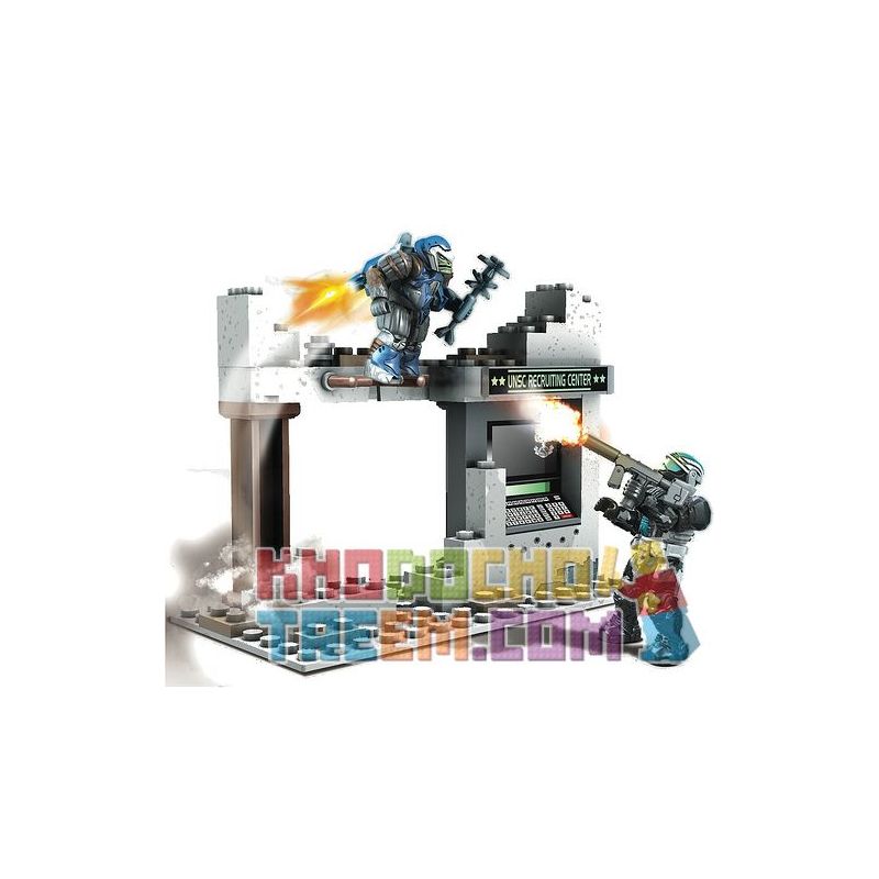 MEGA BLOKS 96931 non Lego PHỤC KÍCH ODST bộ đồ chơi xếp lắp ráp ghép mô hình Computer Games ODST AMBUSH Trò Chơi 69 khối