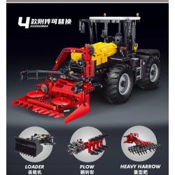 MouldKing 17019 17020 Mould King 17019 17020 REBRICKABLE MOC non  MÁY KÉO TỐC ĐỘ CAO JCB FASTRAC 4000 SERIES bộ đồ chơi xếp lắp ráp ghép mô hình  TRACTOR FASTRAC 4000ER SERIES WITH RC Kỹ Thuật Công Nghệ Cao Mô Hình Phương Tiện 1339 khối