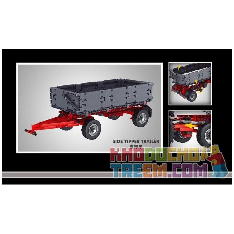 MouldKing 17019 17020 Mould King 17019 17020 REBRICKABLE MOC non  MÁY KÉO TỐC ĐỘ CAO JCB FASTRAC 4000 SERIES bộ đồ chơi xếp lắp ráp ghép mô hình  TRACTOR FASTRAC 4000ER SERIES WITH RC Kỹ Thuật Công Nghệ Cao Mô Hình Phương Tiện 1339 khối