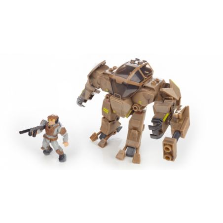MEGA BLOKS 97007 non  CUỘC TẤN CÔNG SA MẠC CỦA UNSC CYCLOPS bộ đồ chơi xếp lắp ráp ghép mô hình Computer Games UNSC CYCLOPS DESERT STRIKE Trò Chơi 41 khối