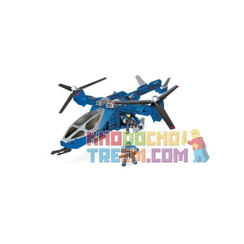 MEGA BLOKS 97204 non Lego BLUE SERIES FALCON. bộ đồ chơi xếp lắp ráp ghép mô hình Computer Games Trò Chơi 450 khối