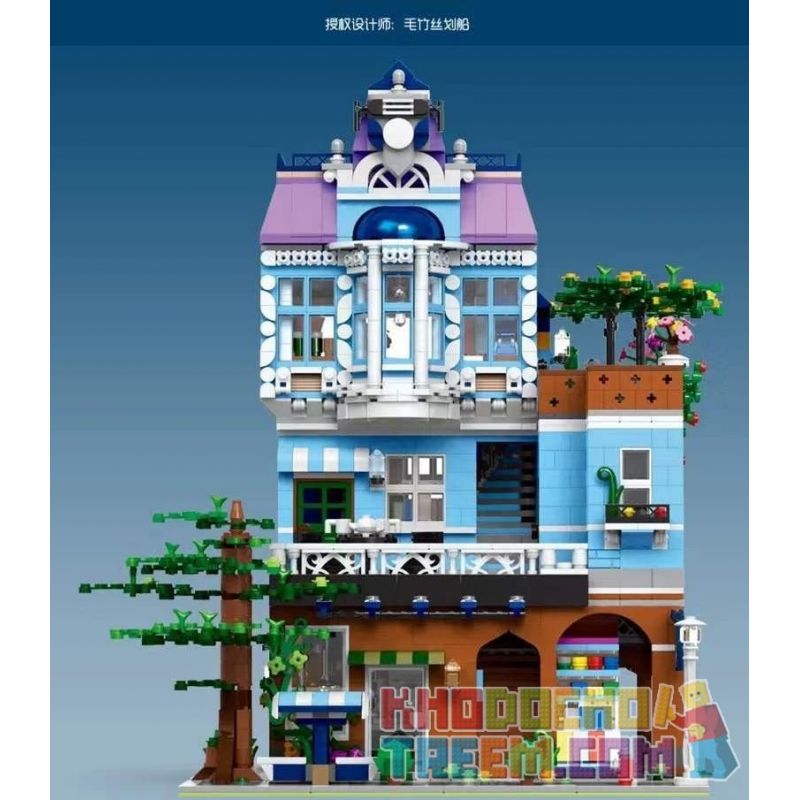 MouldKing 16004 Mould King 16004 non  QUÁN CÀ PHÊ bộ đồ chơi xếp lắp ráp ghép mô hình Modular Buildings THE CAFE Mô Hình Nhà Cửa 3430 khối