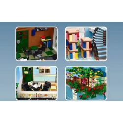 MouldKing 16004 Mould King 16004 non  QUÁN CÀ PHÊ bộ đồ chơi xếp lắp ráp ghép mô hình Modular Buildings THE CAFE Mô Hình Nhà Cửa 3430 khối